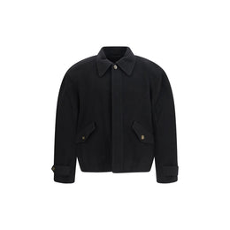 SÉFR Schwarze Oves Aries Wolljacke in voller Länge