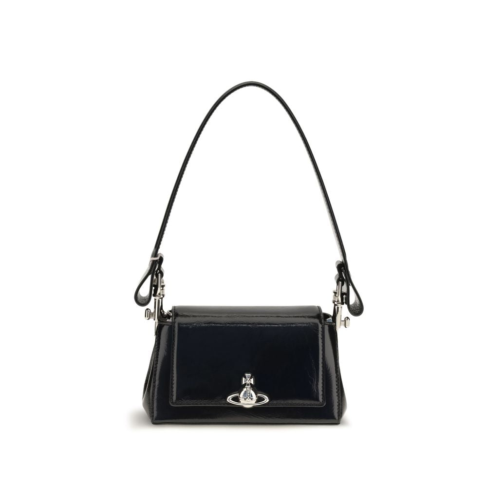 Vivienne Westwood Schwarze Kalbsleder Bos Taurus Handtasche