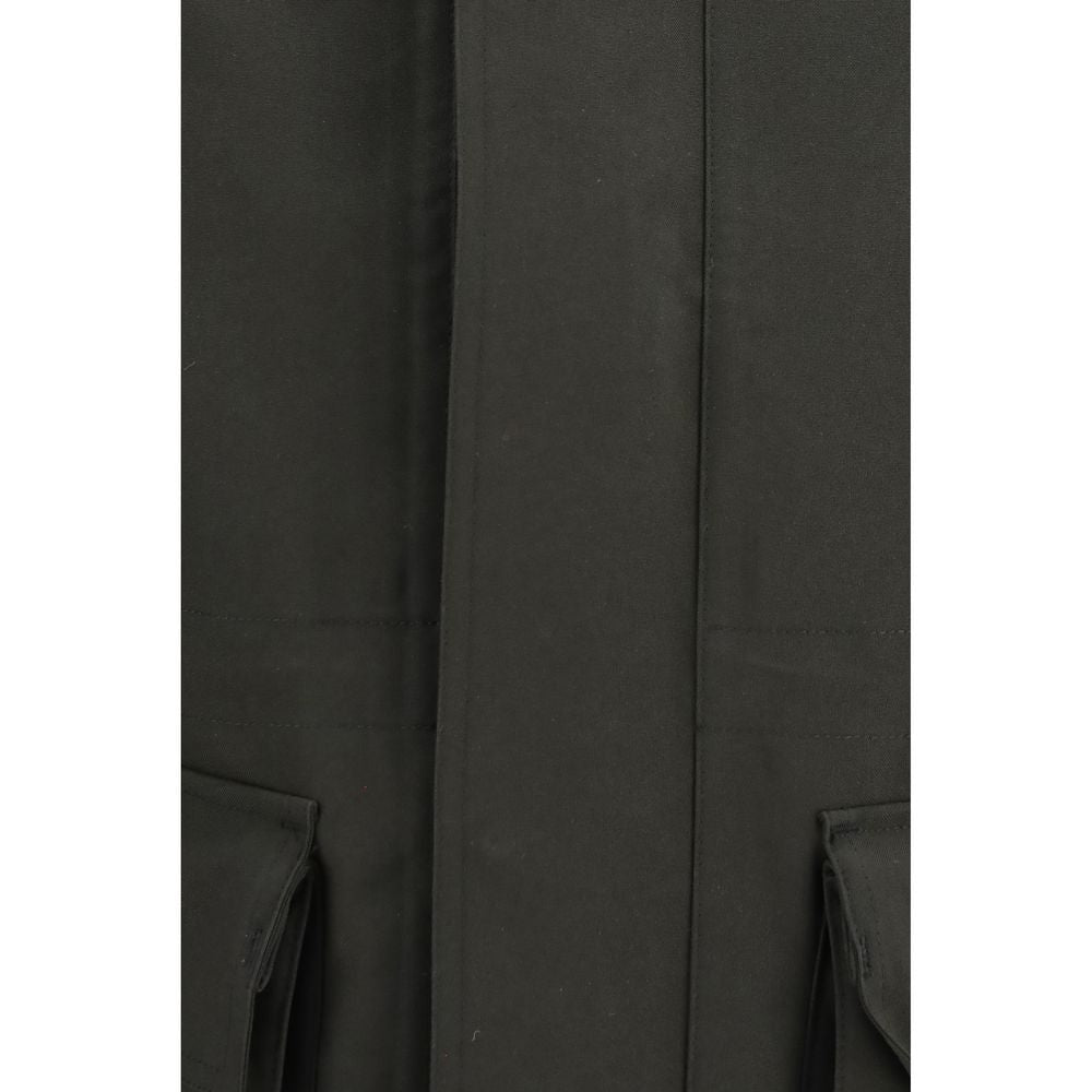 GR10K Schwarzer Parka aus Polyester