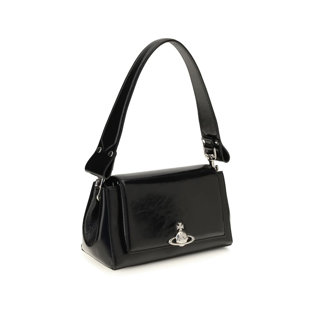 Vivienne Westwood Schwarze Kalbsleder Bos Taurus Handtasche