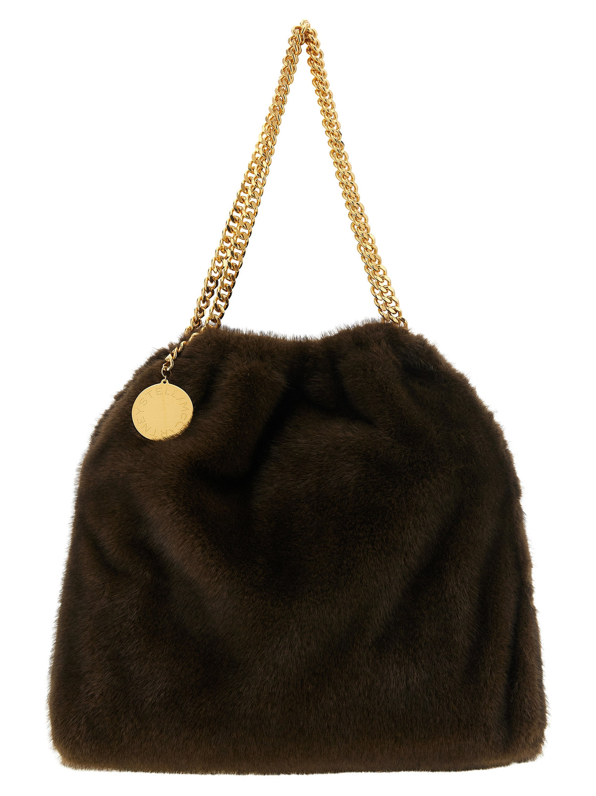 Stella McCartney Braune Schultertasche aus Polyester
