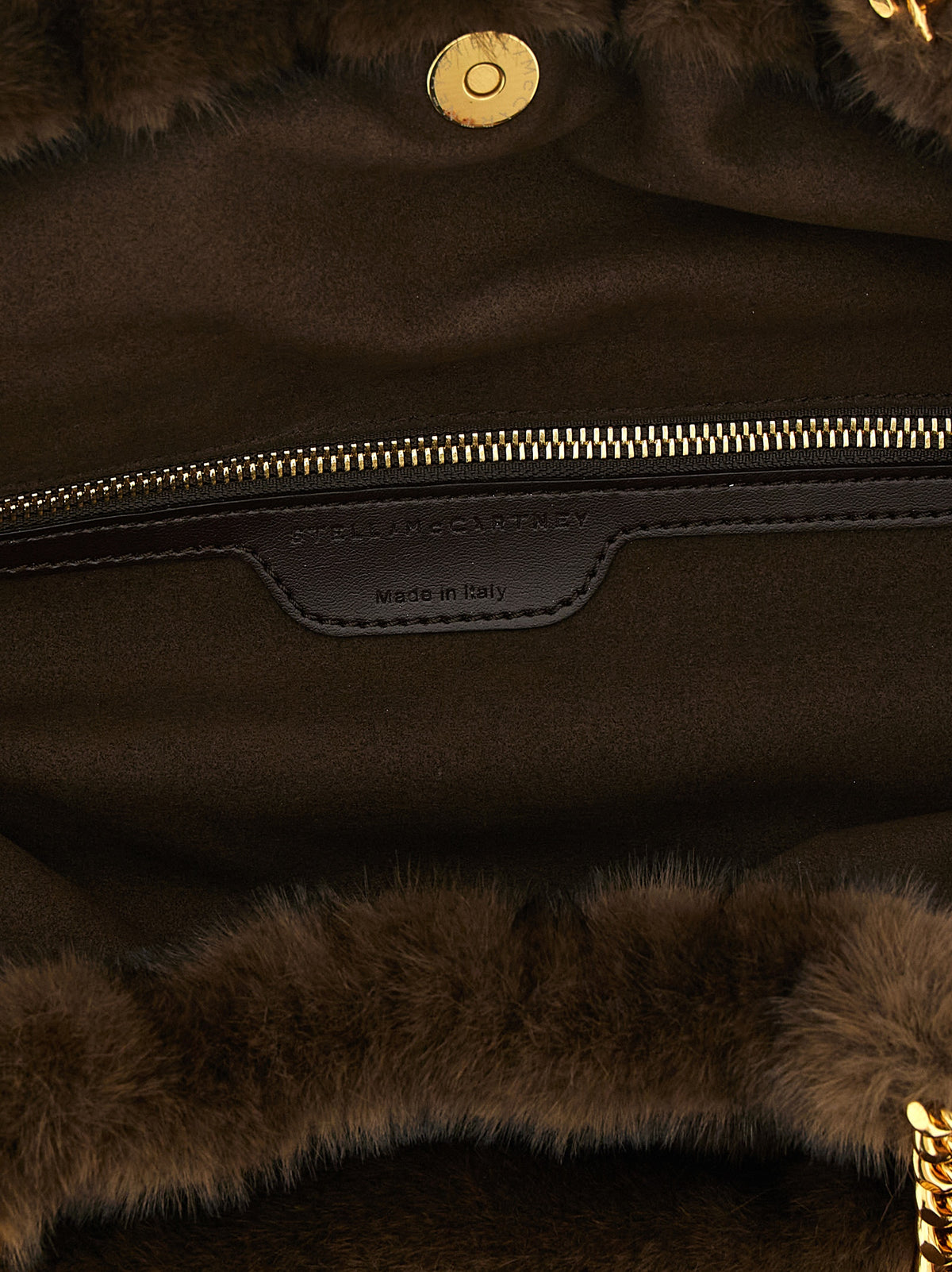 Stella McCartney Braune Schultertasche aus Polyester