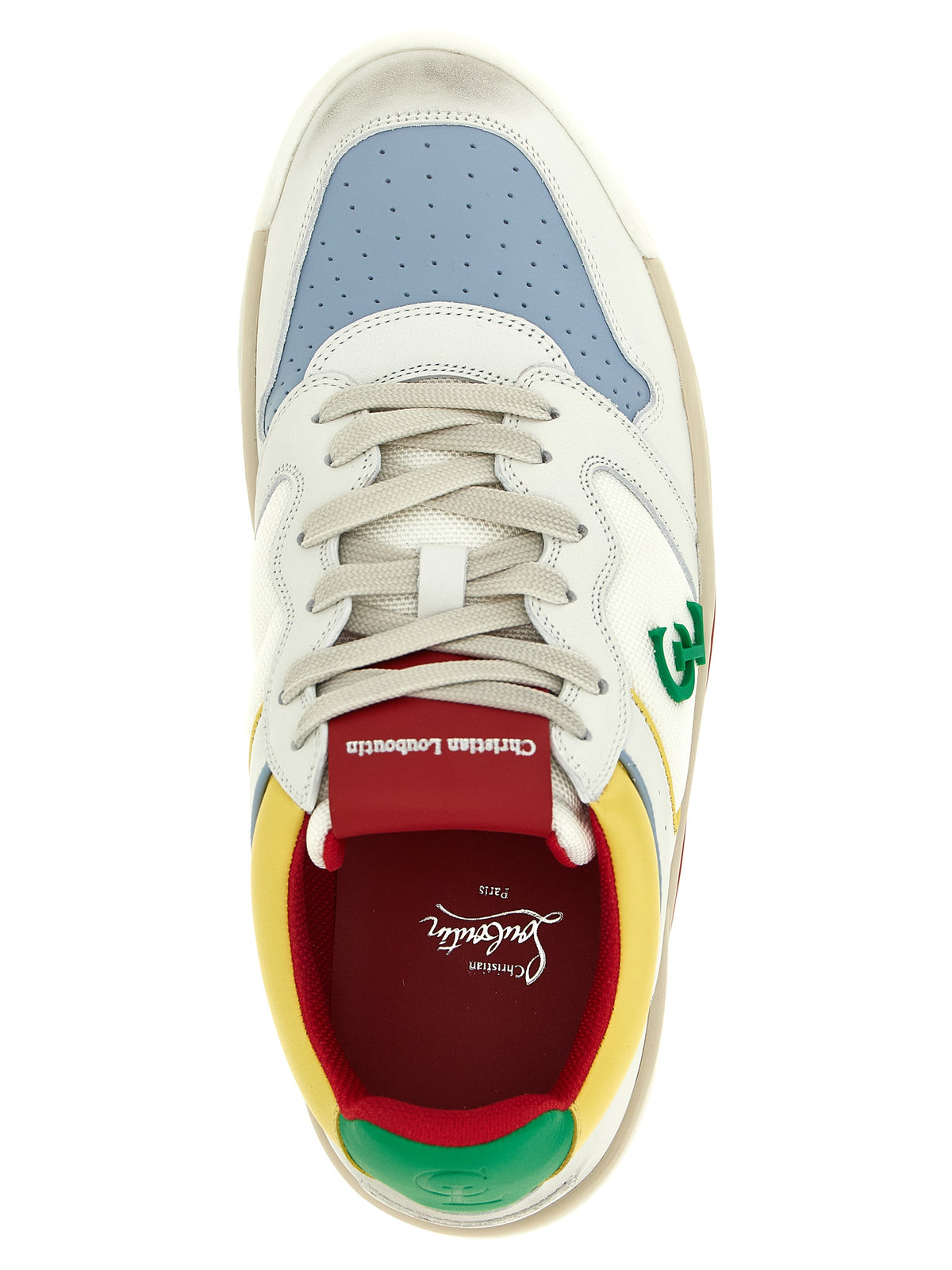 Christian Louboutin Bunte Sneaker aus Kalbsleder