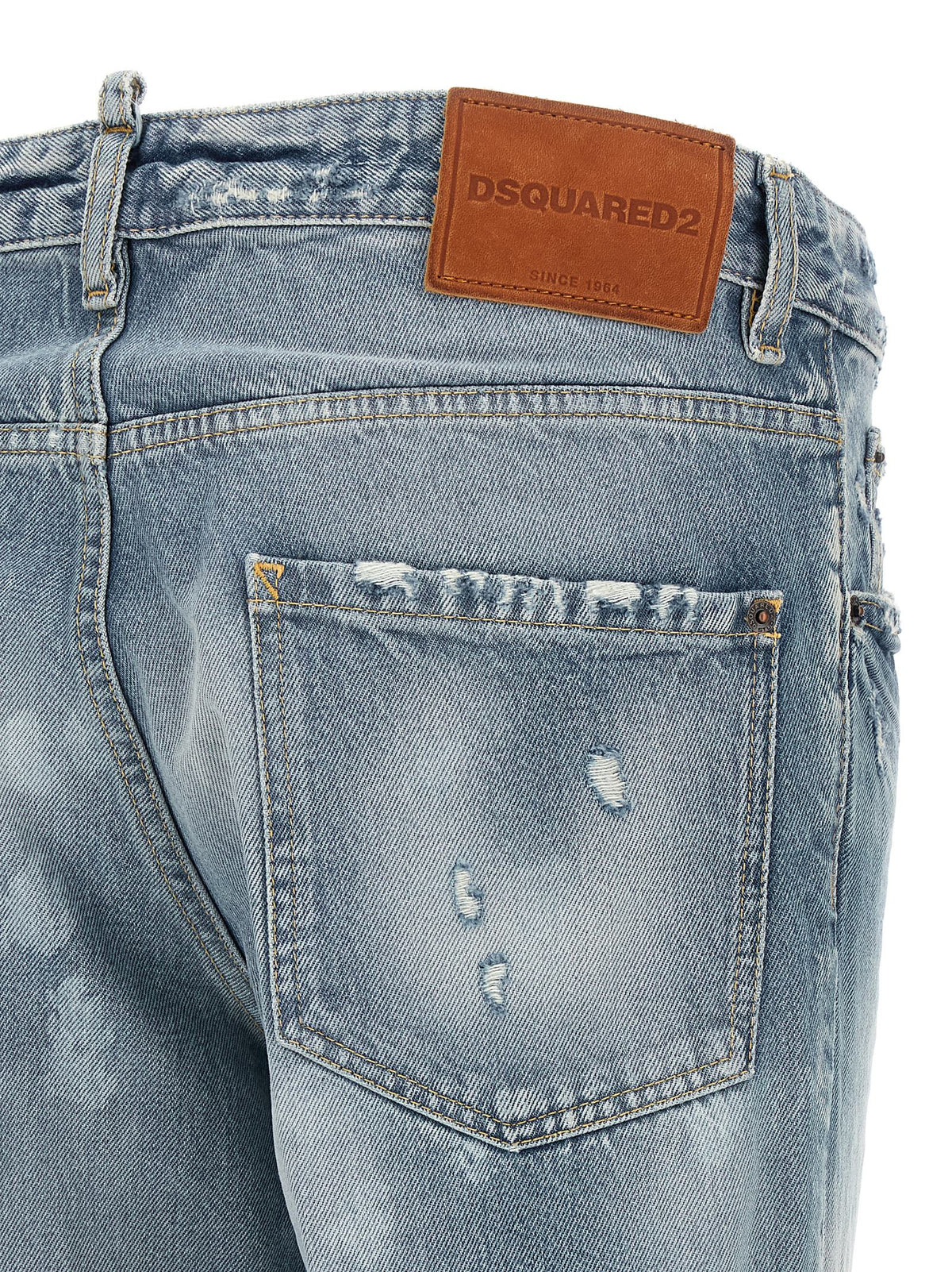 Dsquared² Blaue Jeans aus Baumwolle, Tapered Fit