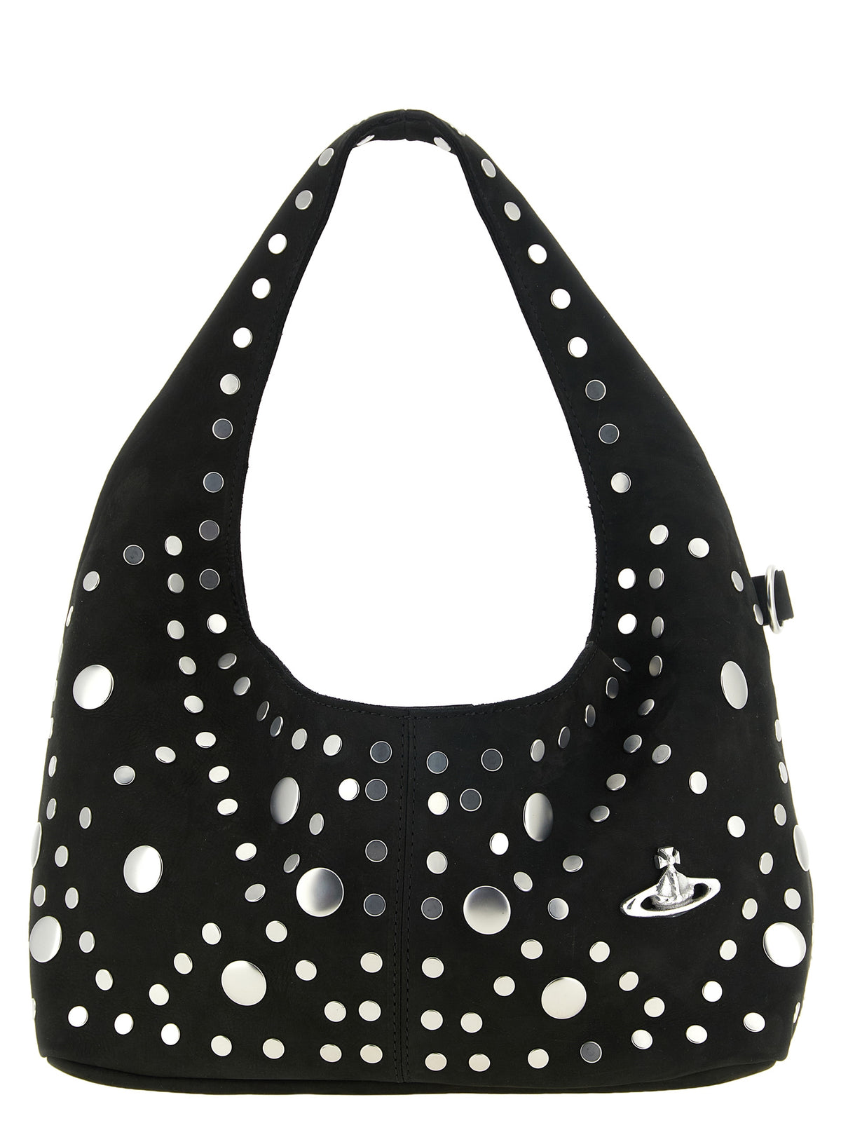 Vivienne Westwood Schwarze Schultertasche aus Rindsleder