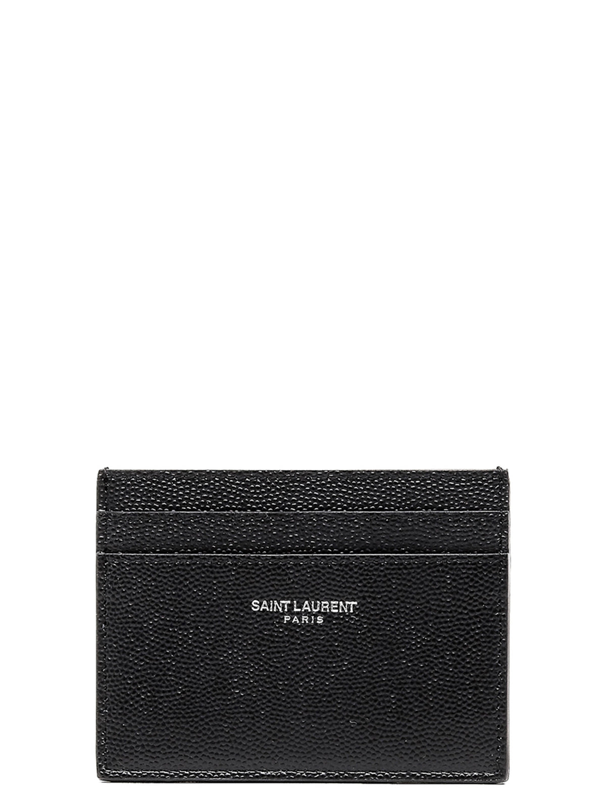 Saint Laurent Schwarzer Kartenhalter aus Leder