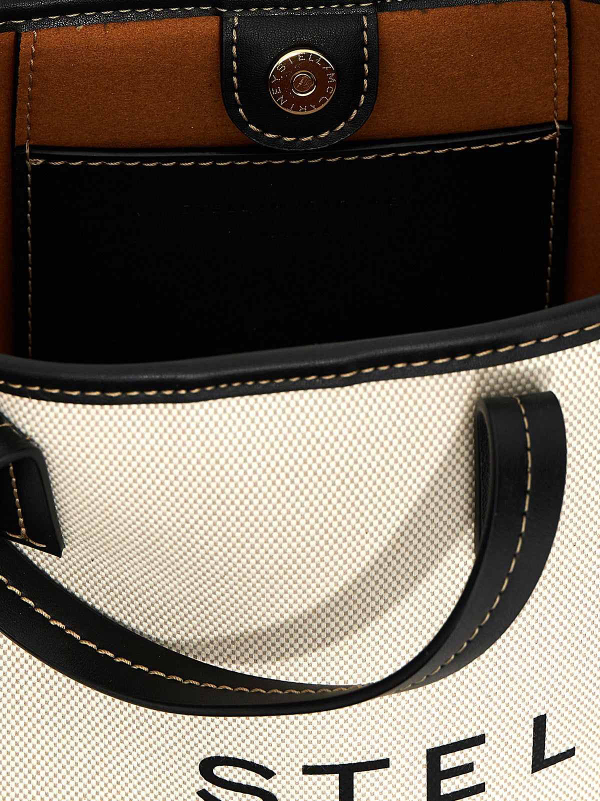 Stella McCartney Beige Polyamid-Tragetasche