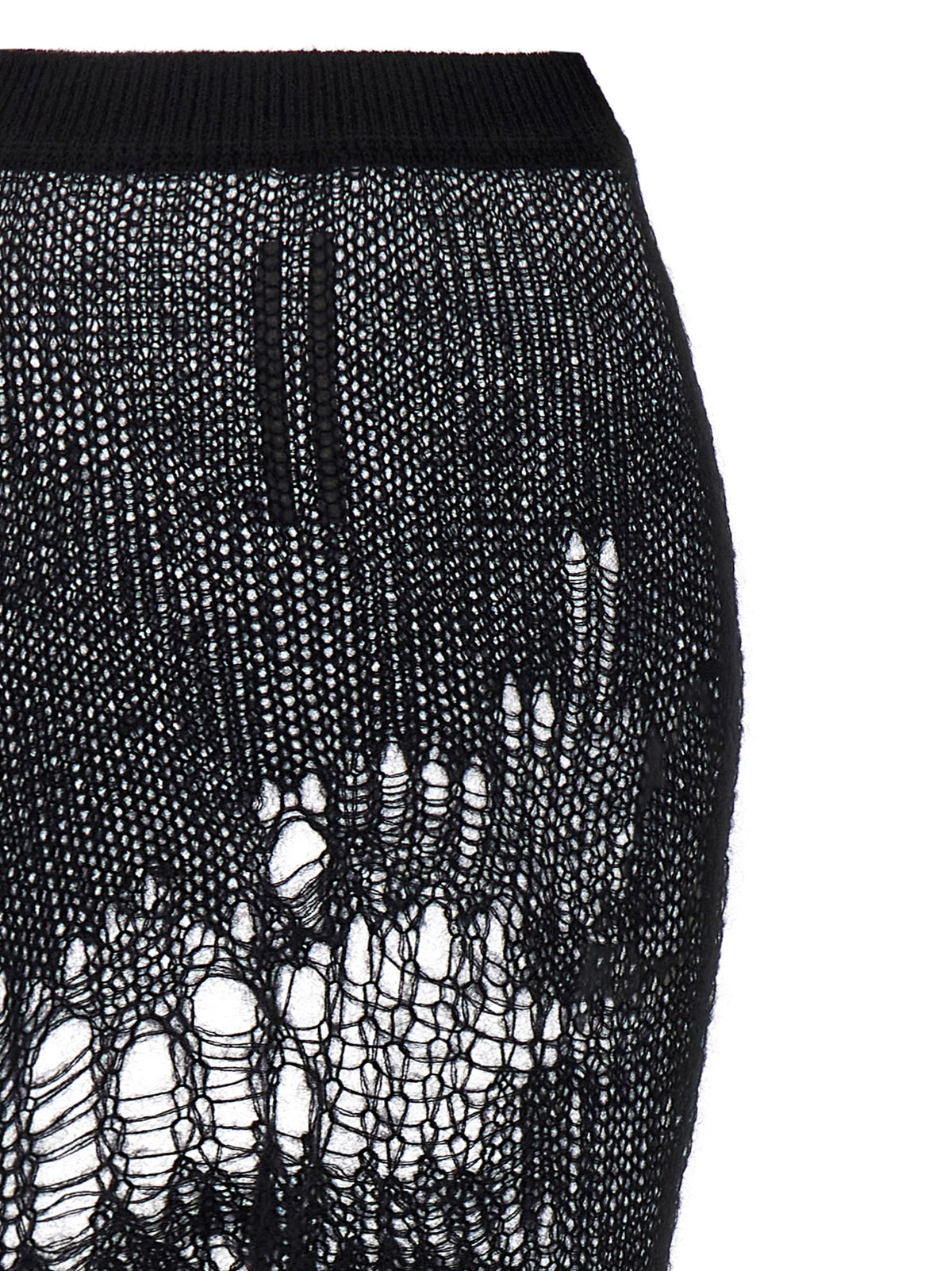 Rick Owens Schwarzer Minirock aus Nylon