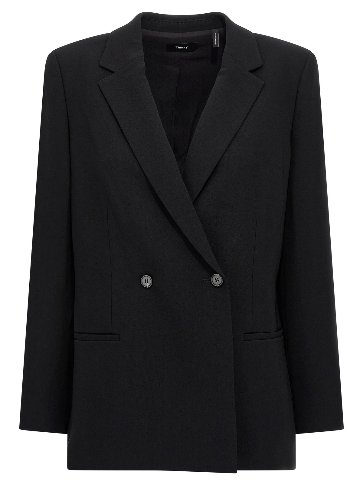 Theory Schwarzer Triacetat-Blazer