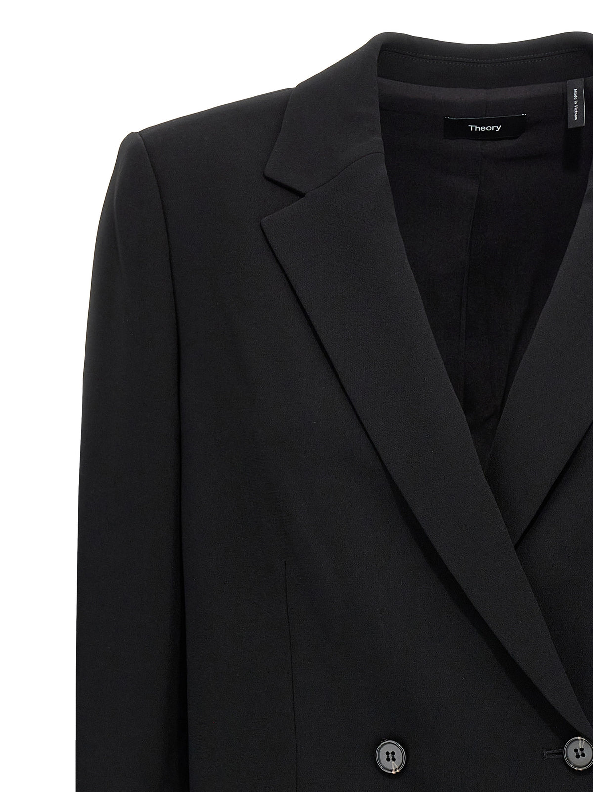 Theory Schwarzer Triacetat-Blazer