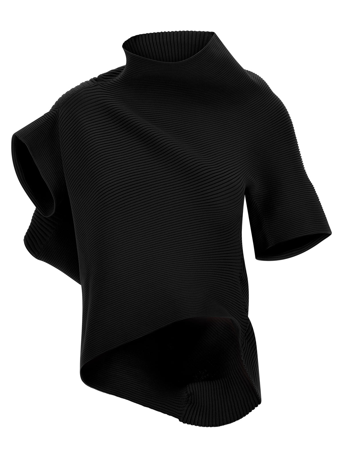 Issey Miyake Schwarze Bluse aus Polyester