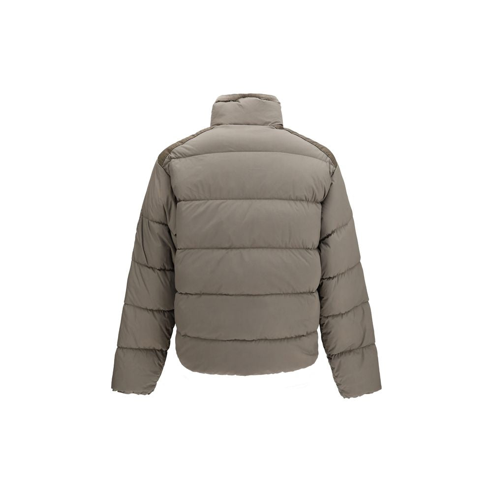 C.P. Company Graue Polyamid-Jacke in voller Länge