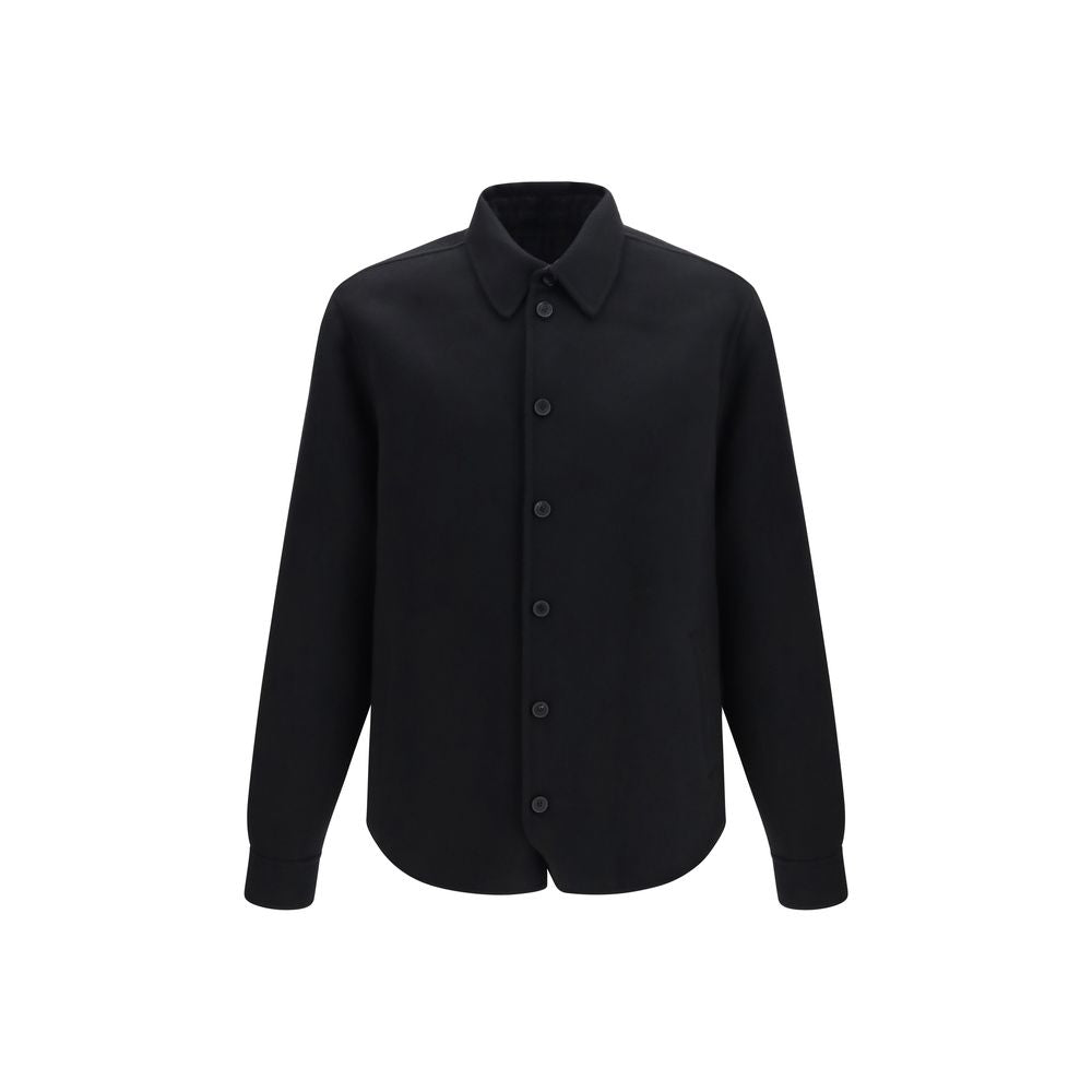 Fendi Schwarze Oversize-Jacke aus Wolle Oves Aries