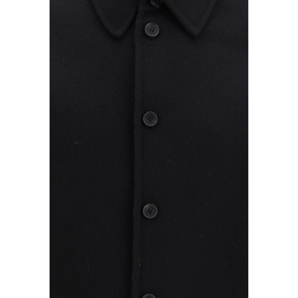 Fendi Schwarze Oversize-Jacke aus Wolle Oves Aries