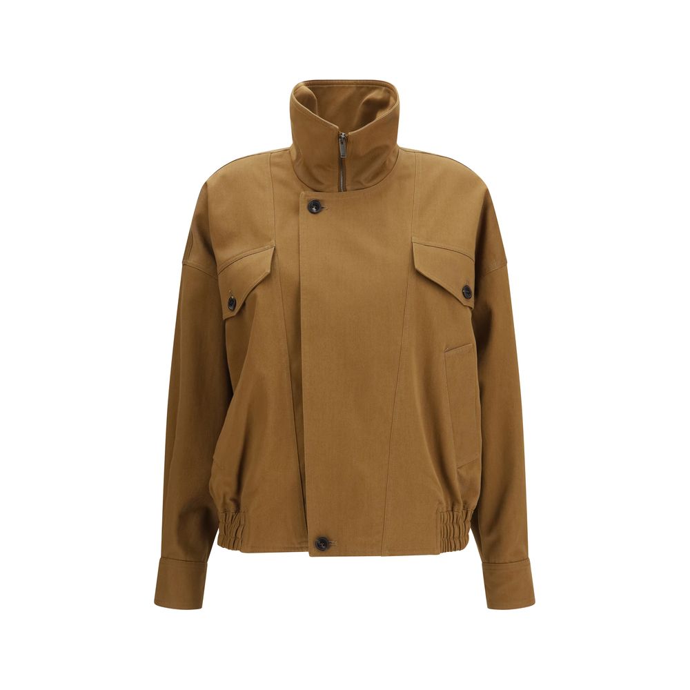 Saint Laurent Brauner Baumwoll-Bomber