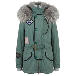 Mr&Mrs Italy Grüne Baumwolljacke für Damen