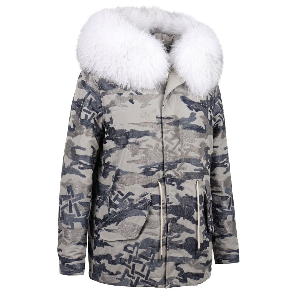 Mr&Mrs Italy Grüne Damenjacke aus Polyester
