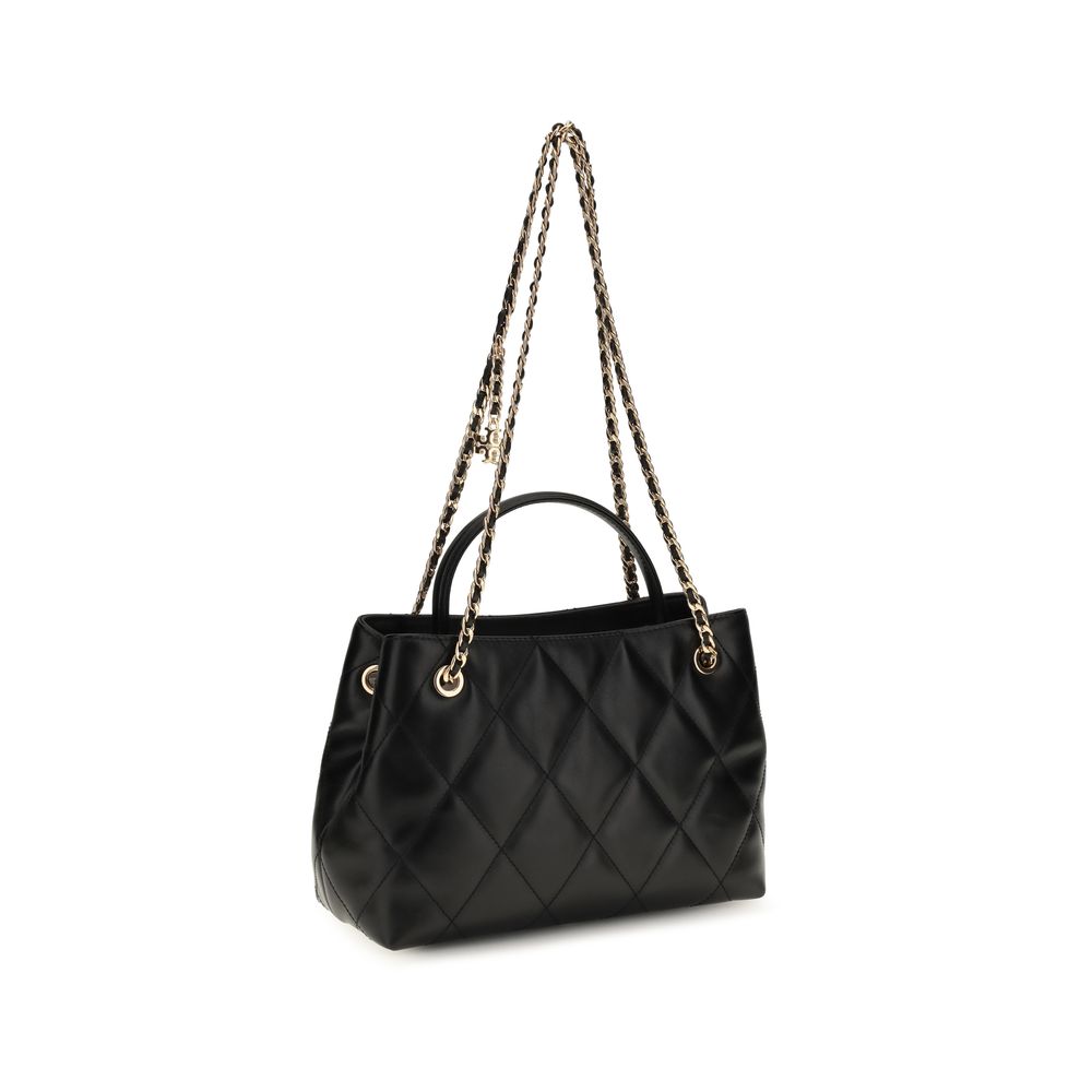 Tory Burch Schwarze Bos Taurus Kalbsleder Schultertasche