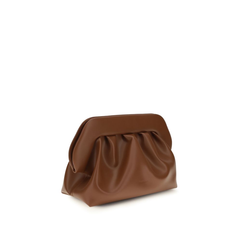 THEMOIRè Braune Clutch aus veganem Leder