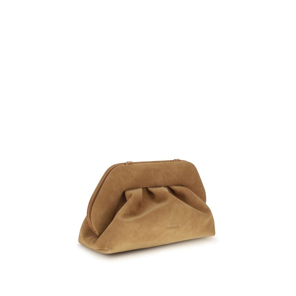 THEMOIRè Beige Nubuk-Leder Clutch Bag