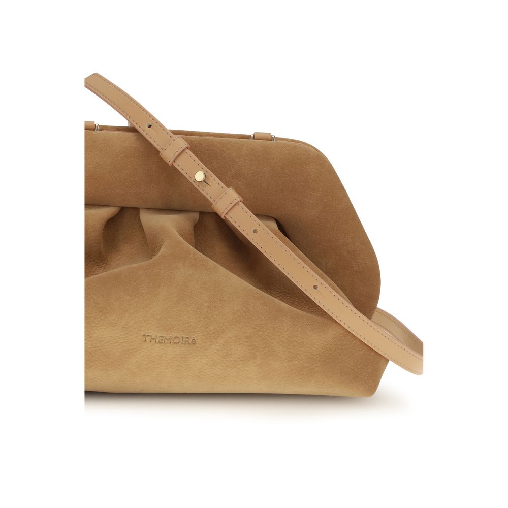 THEMOIRè Beige Nubuk-Leder Clutch Bag