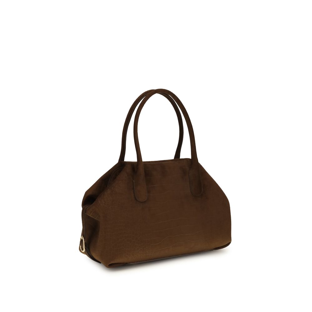 THEMOIRè Braune Wildleder-Handtasche