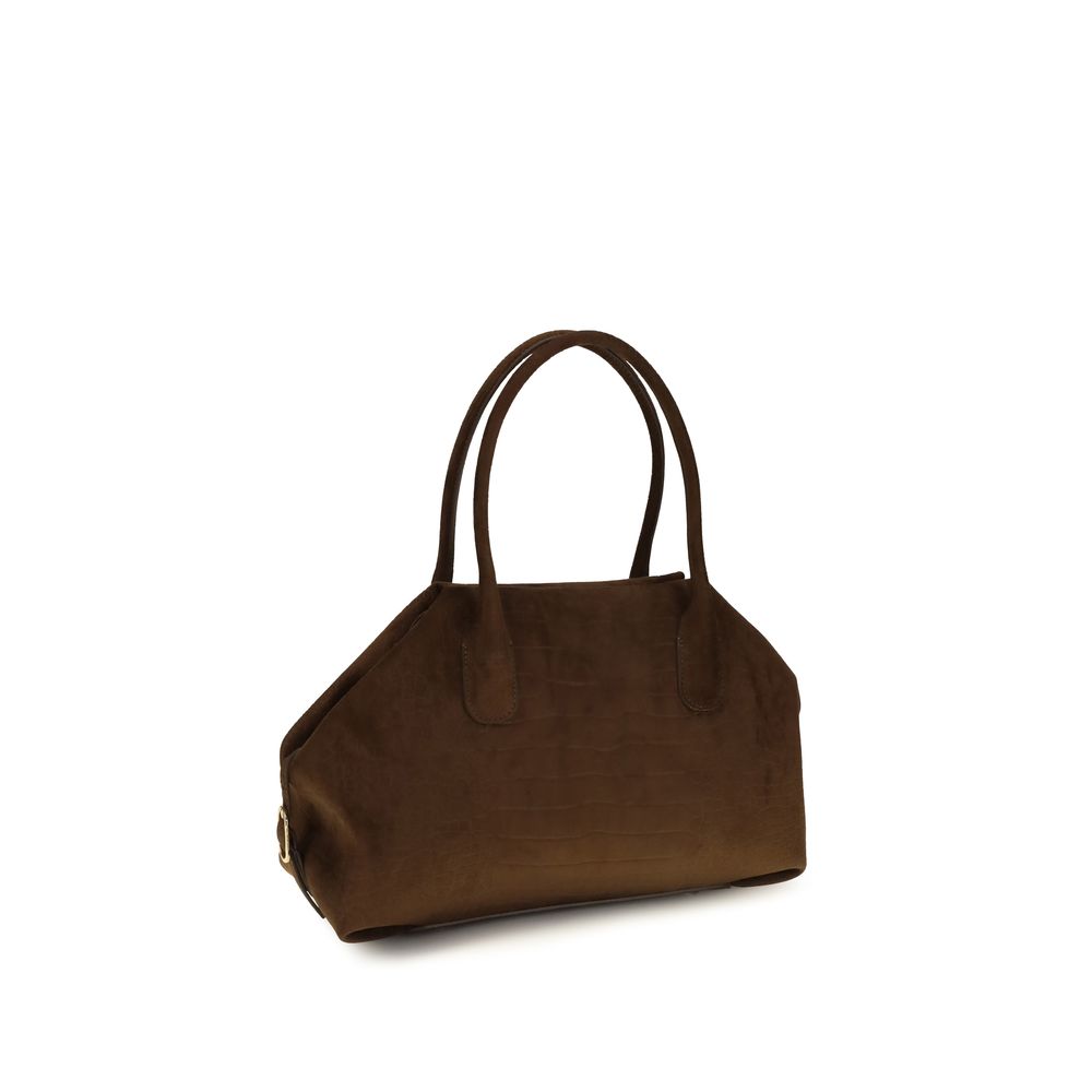 THEMOIRè Braune Wildleder-Handtasche