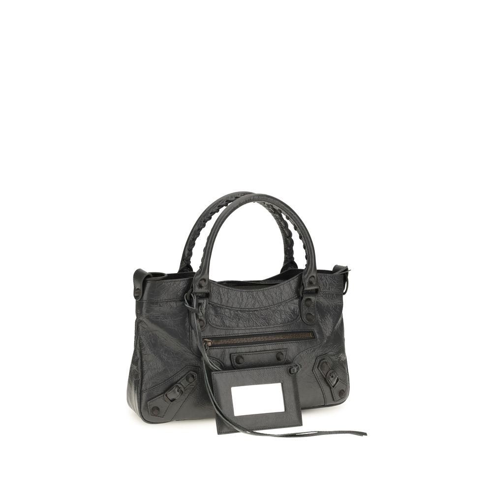 Balenciaga Schultertasche aus Lammleder (Ovis Aries) in Grau