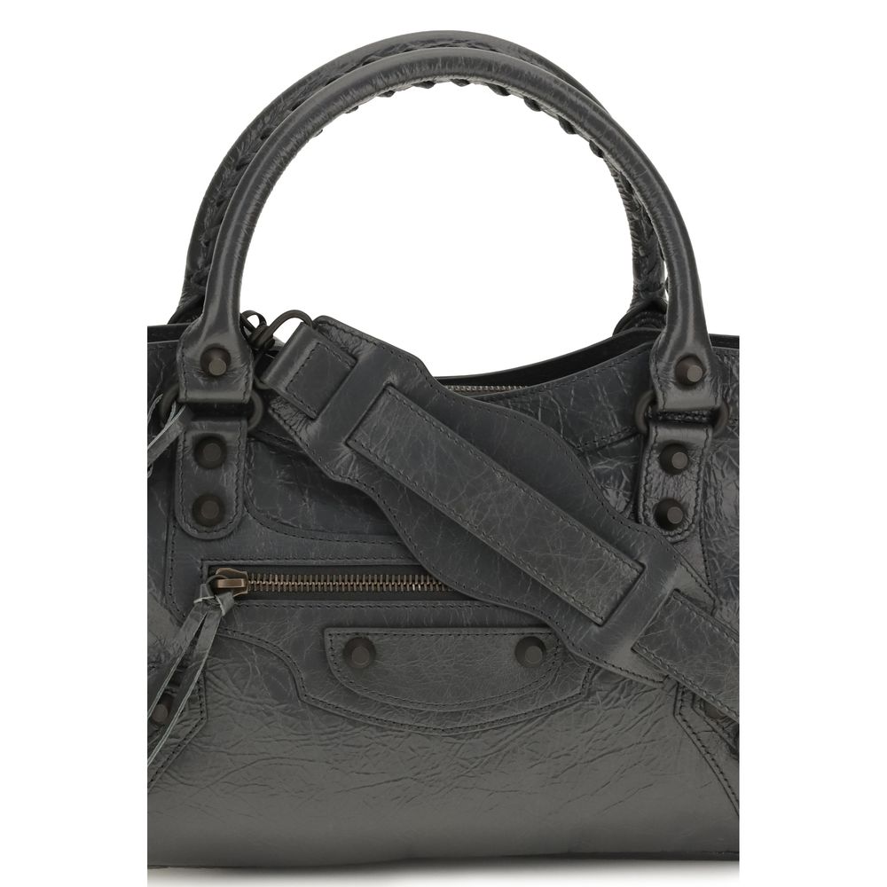 Balenciaga Schultertasche aus Lammleder (Ovis Aries) in Grau