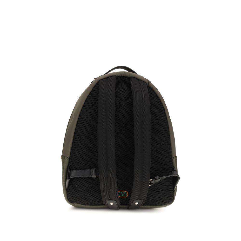 Valentino Garavani Zweifarbiger Rucksack aus Stoff