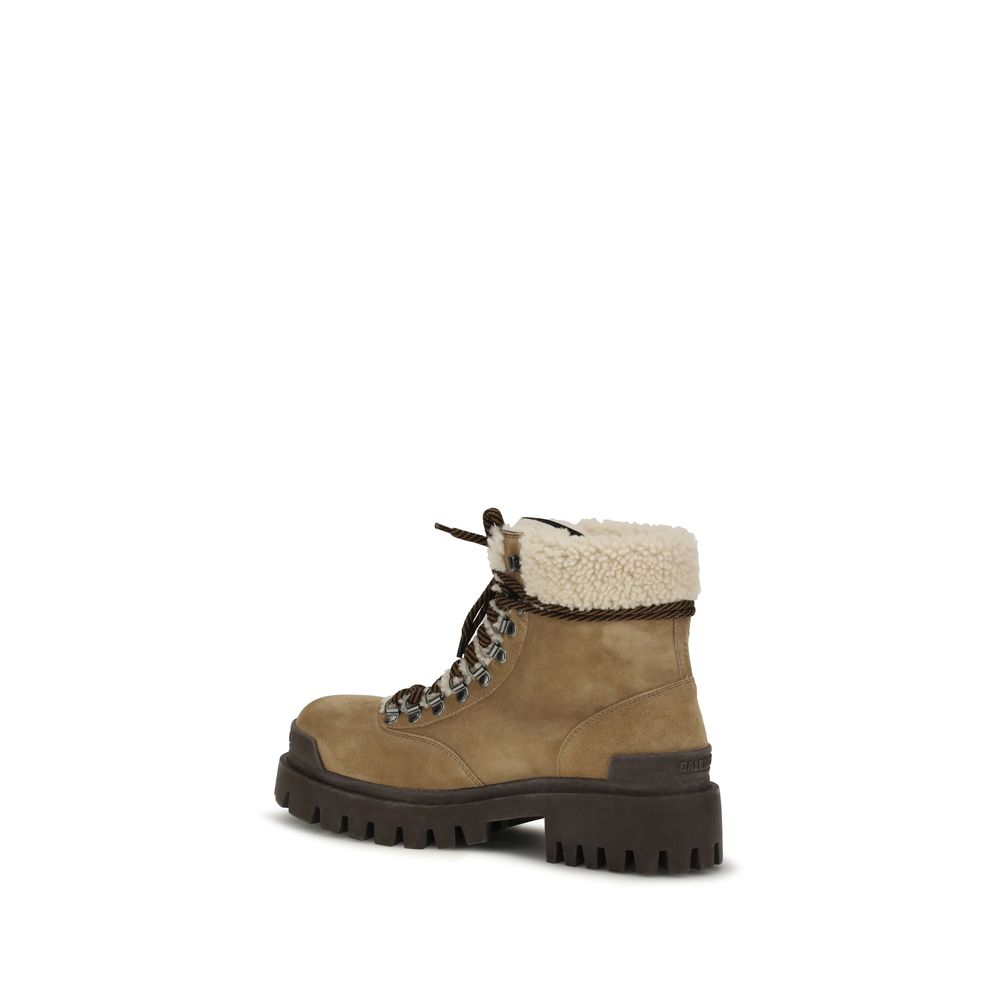 Balenciaga Beige Wildleder-Schnürstiefel
