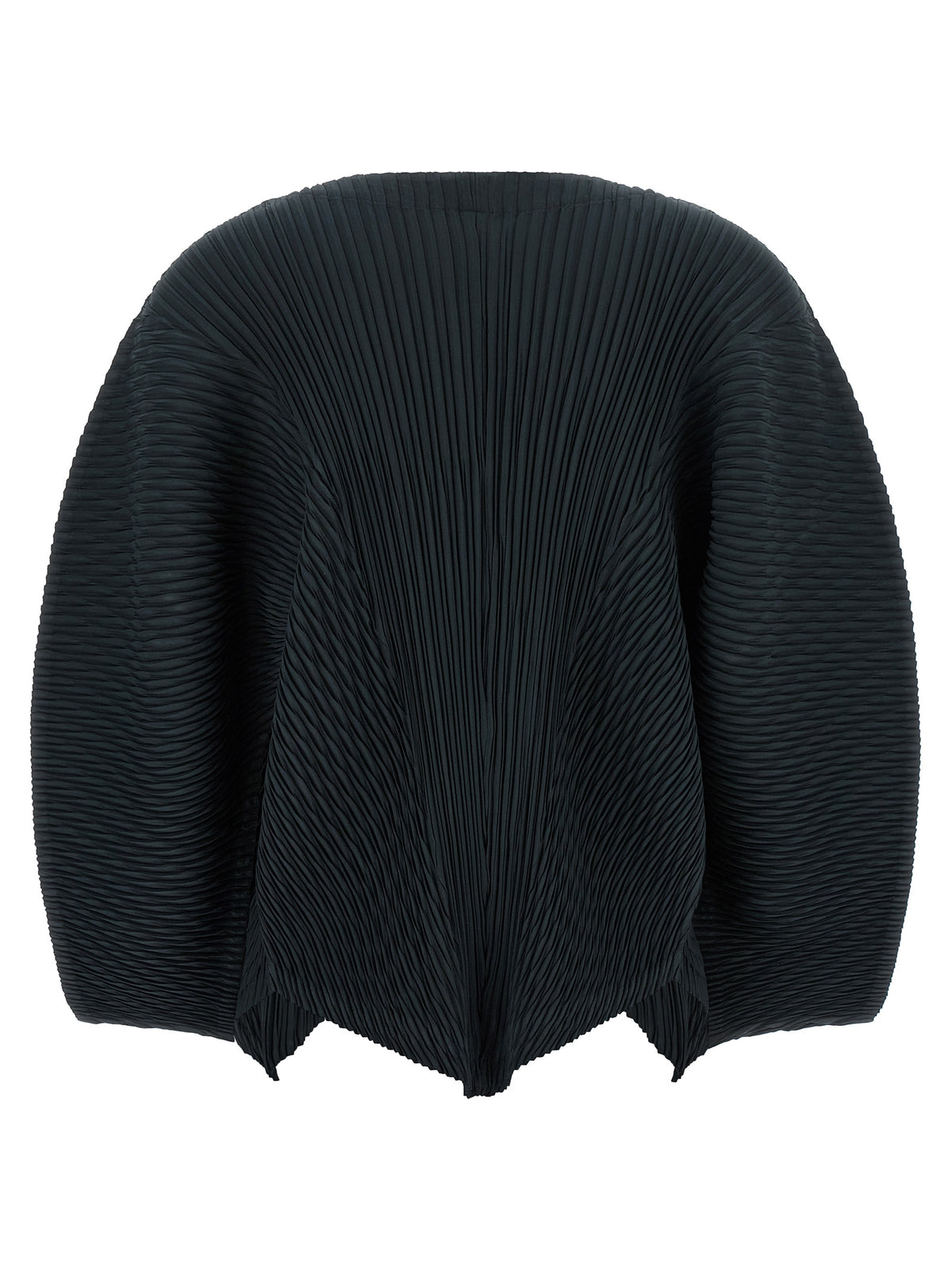 Issey Miyake Schwarzer Cardigan aus Polyester
