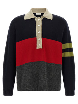 Namacheko Mehrfarbiges Poloshirt aus Merinowolle