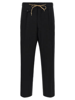 Namacheko Schwarze Hose aus reiner Schurwolle