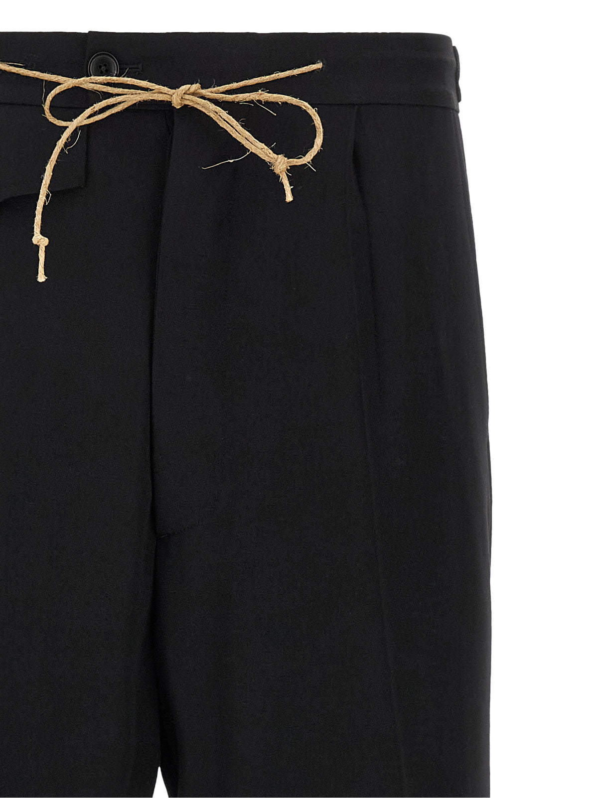 Namacheko Schwarze Hose aus reiner Schurwolle