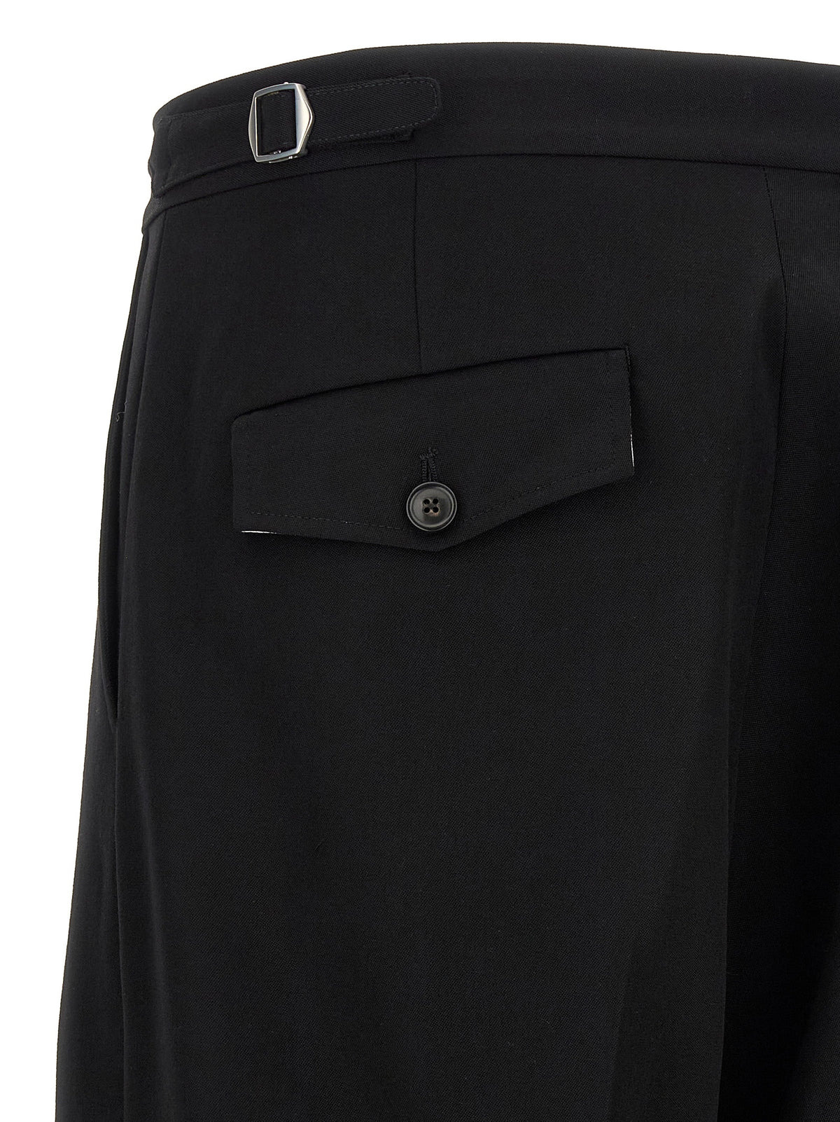 Namacheko Schwarze Hose aus reiner Schurwolle