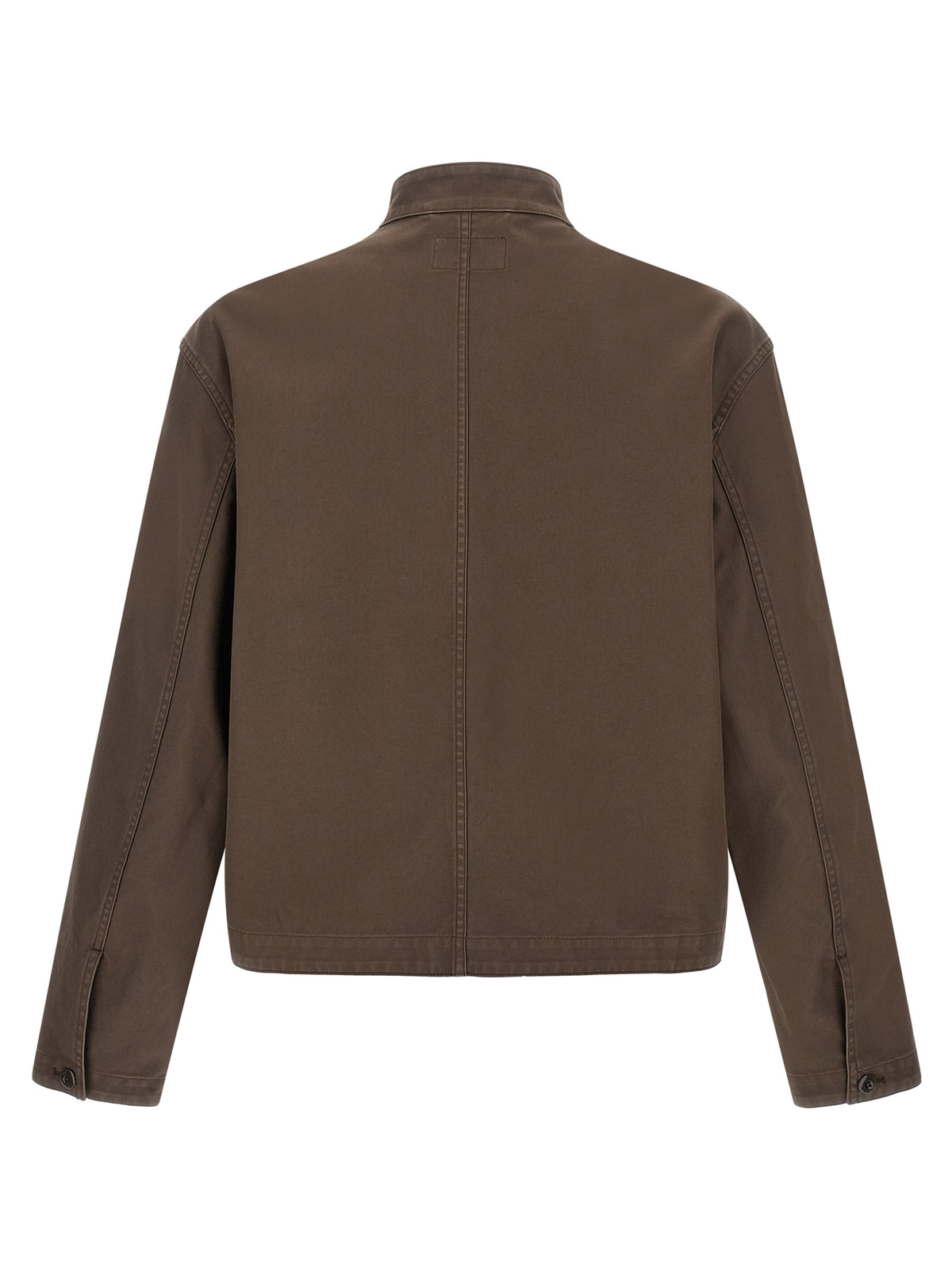 Lemaire Braune Baumwolljacke in voller Länge