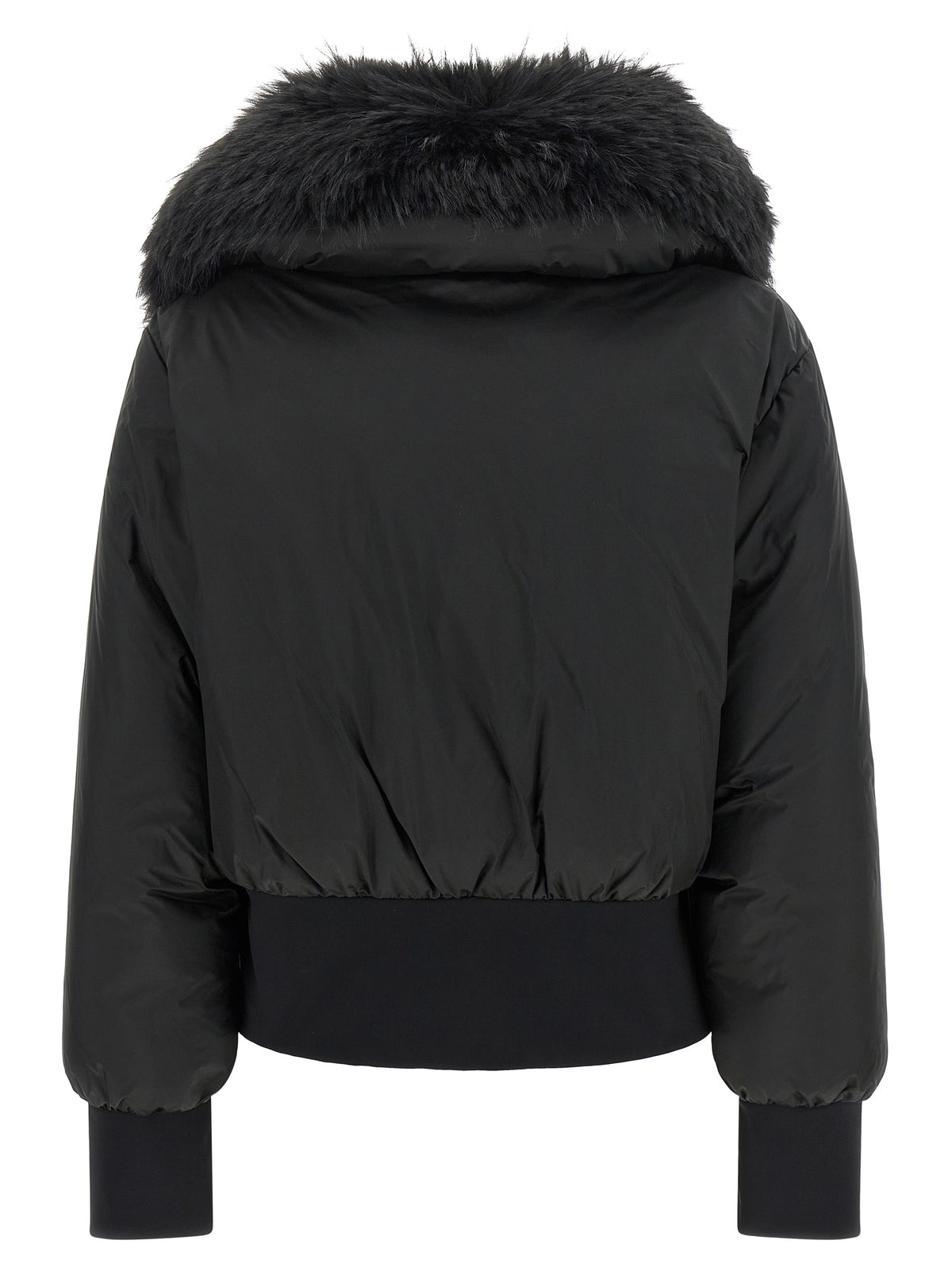 GOLDBERGH Schwarze Polyester-Jacke in voller Länge