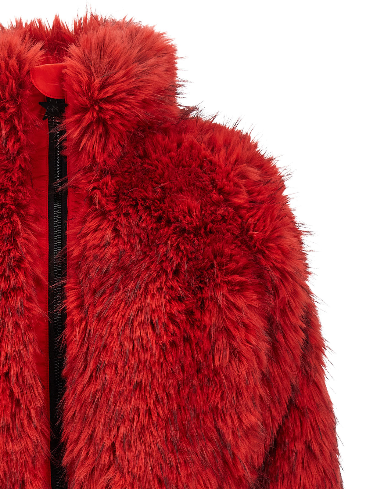 GOLDBERGH Rote Polyester-Jacke in voller Länge