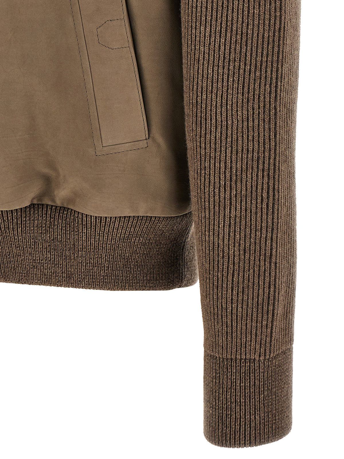 Brioni Braune Kalbslederjacke