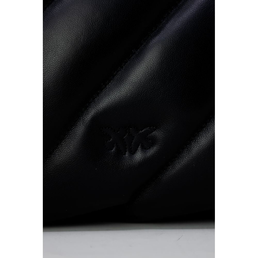 PINKO Schwarze Lederhandtasche