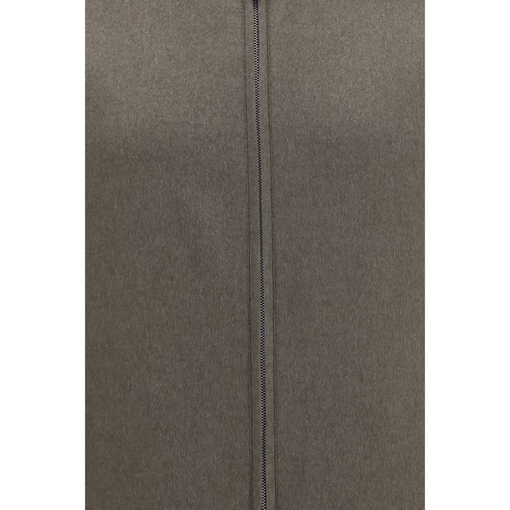 Brunello Cucinelli Zweifarbige Kaschmir-Bomberjacke