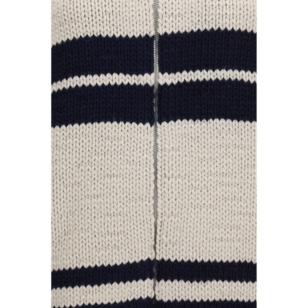 Prada Beige Woll Cardigan Oves Aries