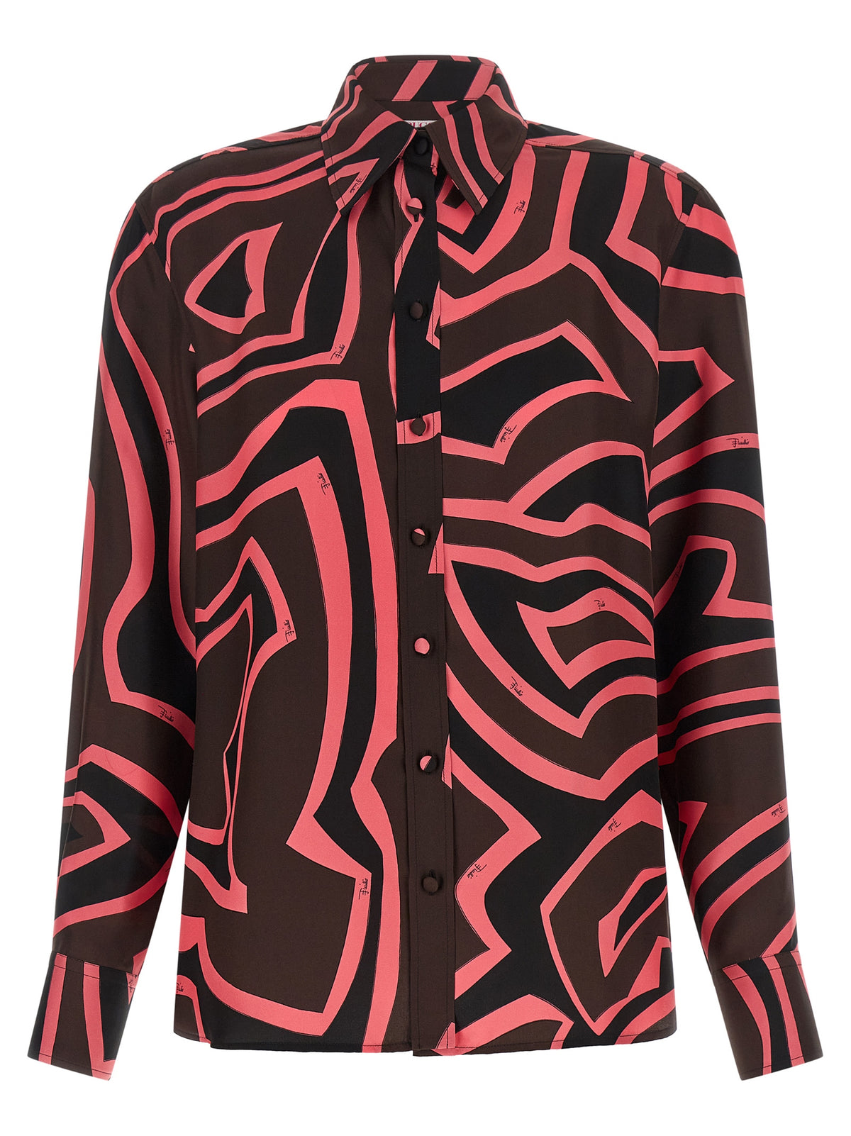 Emilio Pucci Mehrfarbige Seidenbluse