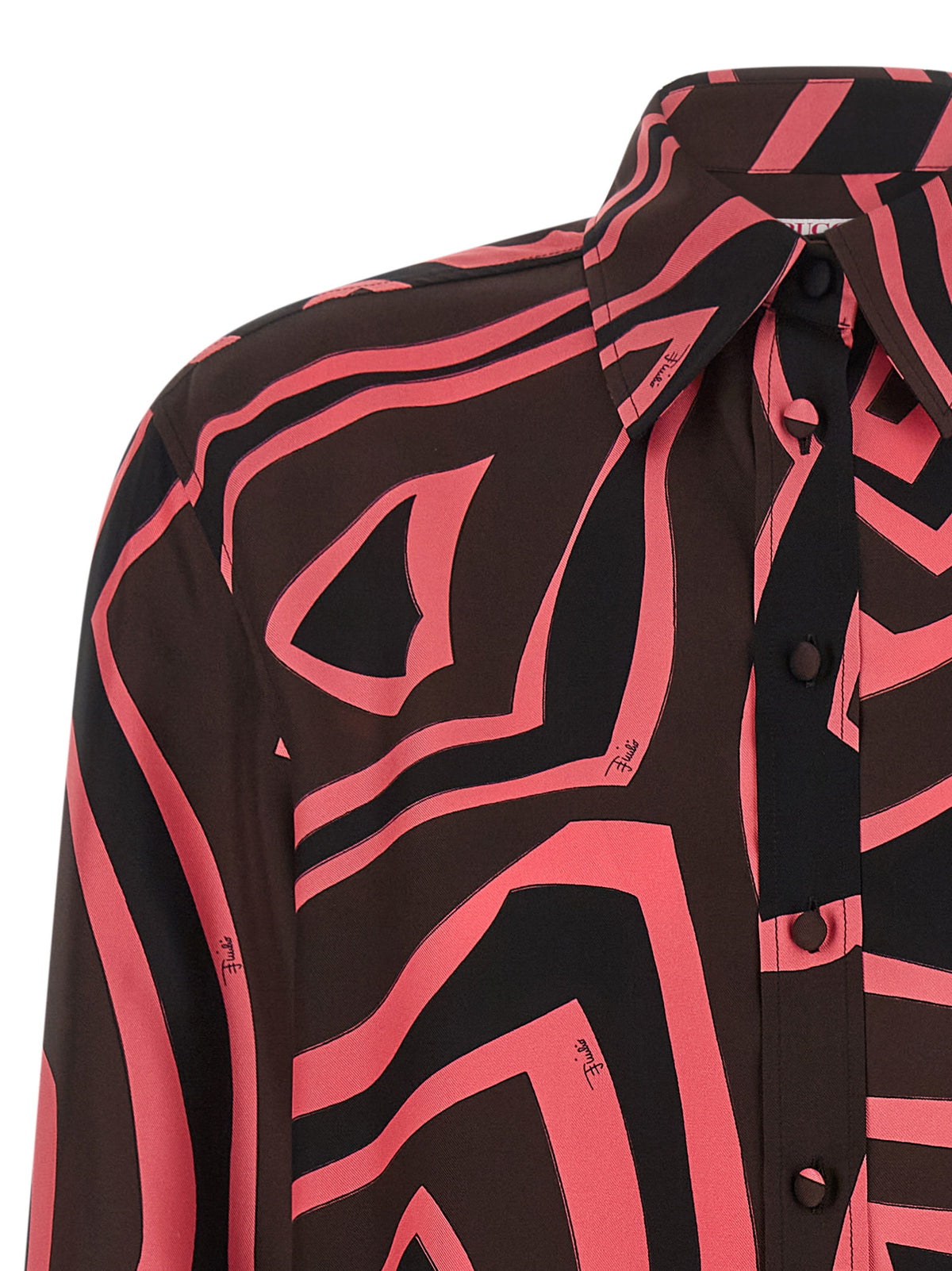Emilio Pucci Mehrfarbige Seidenbluse