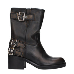 Chloé Schwarze Leder-Stiefeletten