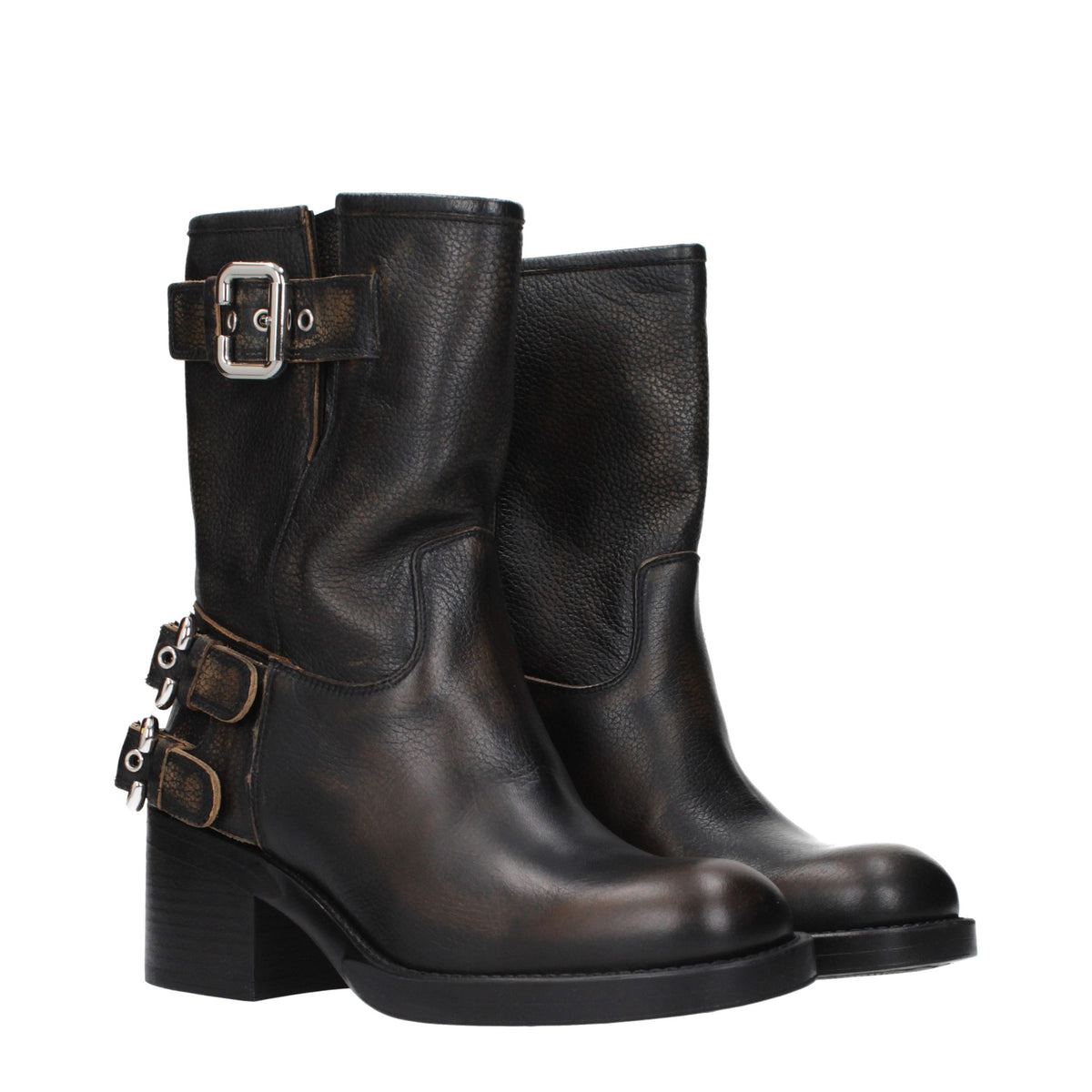 Chloé Schwarze Leder-Stiefeletten