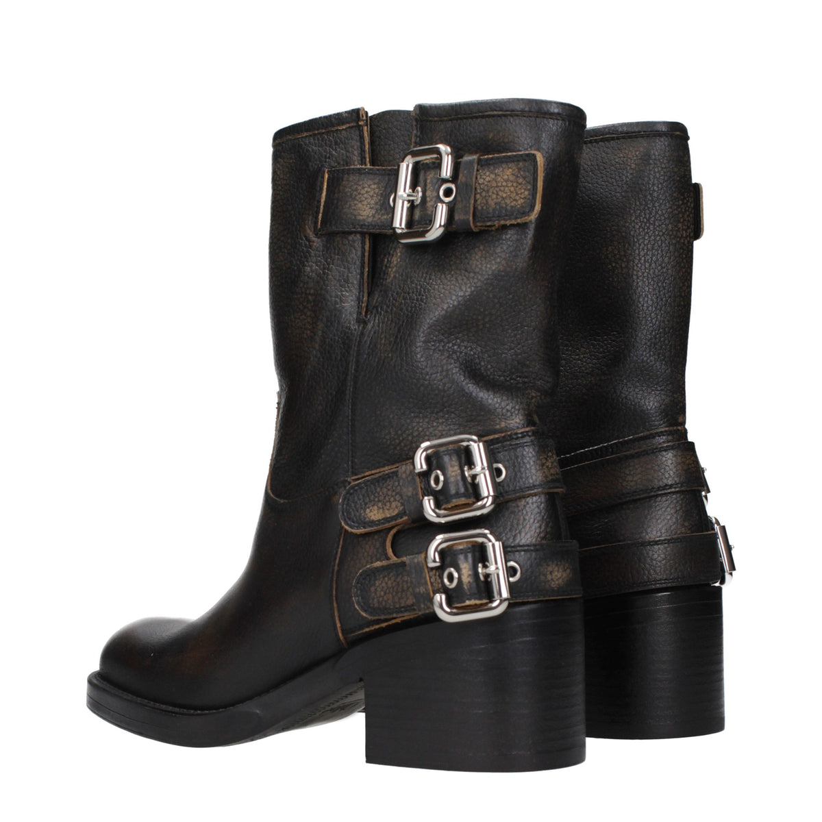 Chloé Schwarze Leder-Stiefeletten