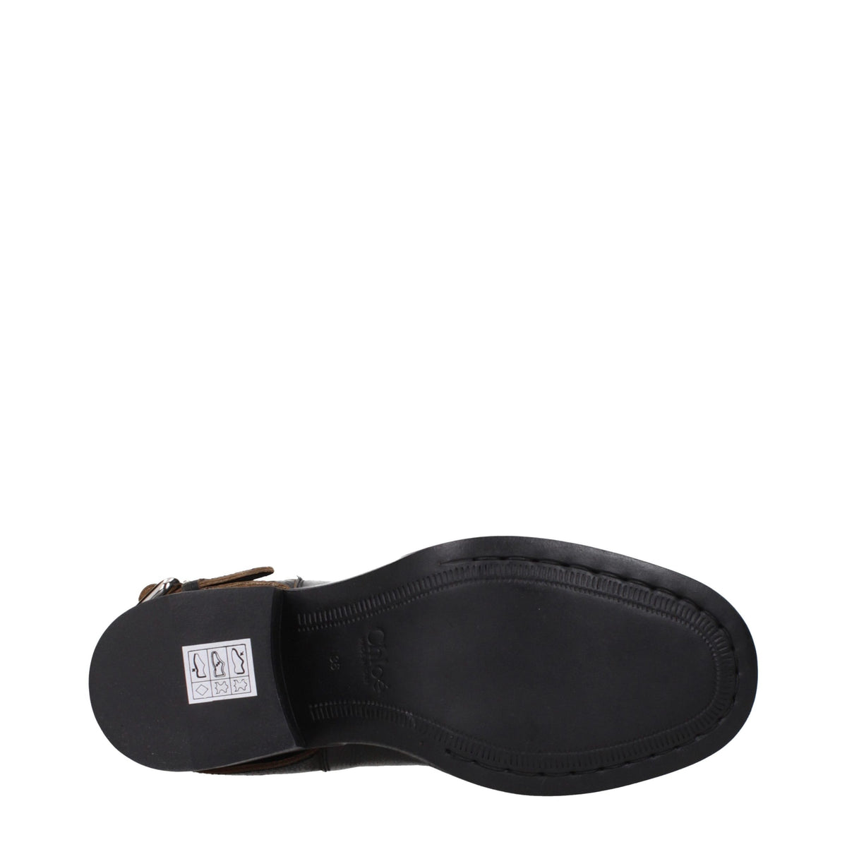 Chloé Schwarze Leder-Stiefeletten