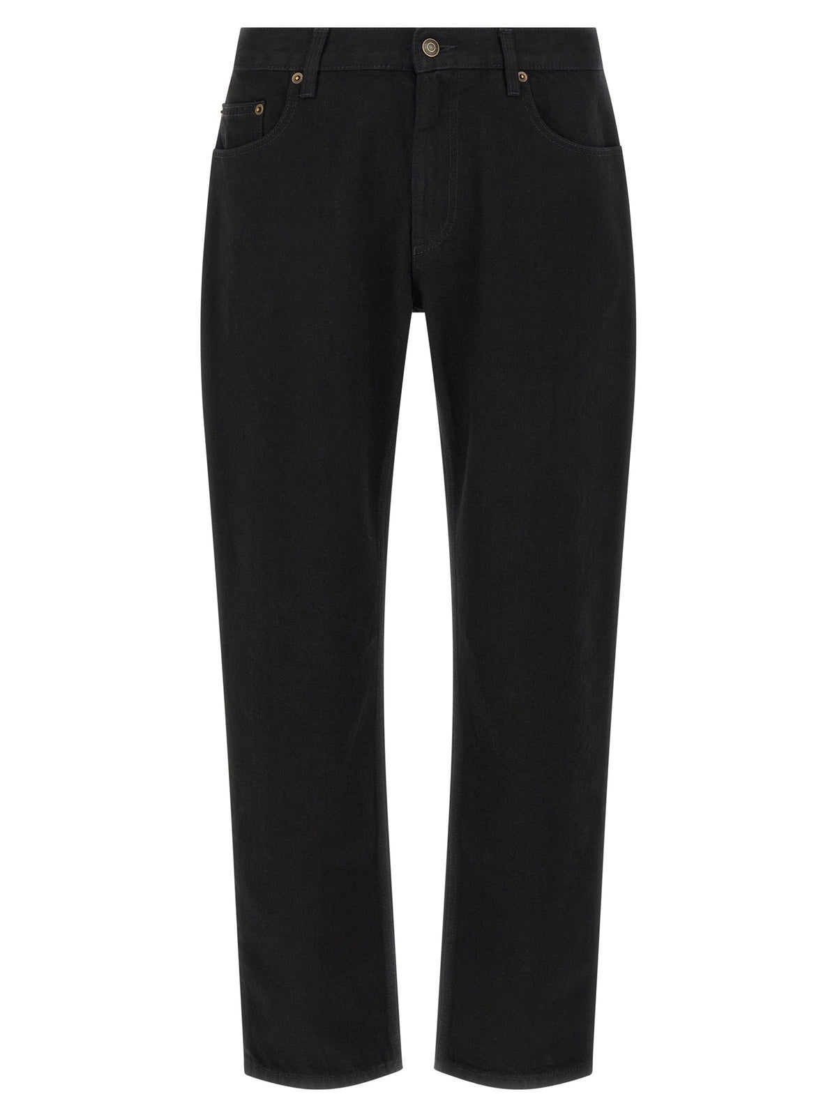 Burberry Schwarze Baumwoll-Jeans mit geradem Bein